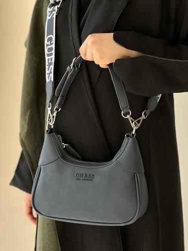 شنطة قيس | Berkton Logo Shoulder Crossbody GUESS B...
