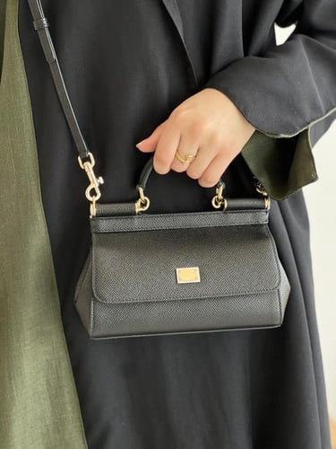 دولتشي اند قابانا | Mini Sicily bag in Dauphine ca...