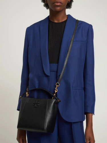 توري برتش | SMALL MCGRAW TEXTURED BUCKET BAG