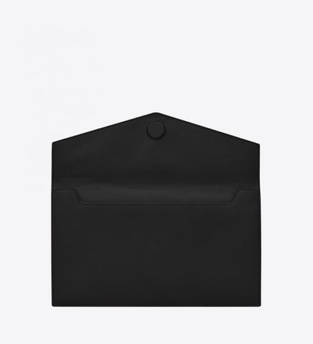 سان لوران | UPTOWN POUCH IN GRAIN DE POUDRE EMBOSS...