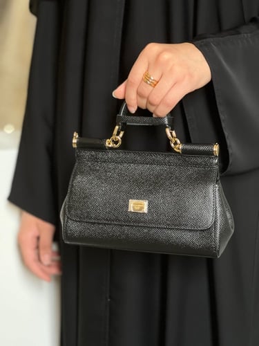 دولتشي اند قابانا | Mini Sicily bag in Dauphine ca...