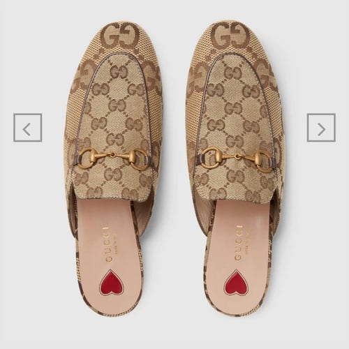 قوتشي - 38.5 | Women's jumbo GG Princetown slipper