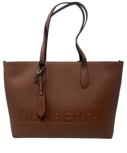 بيربري | Burberry Medium Ardwell Logo Embossed Lea...