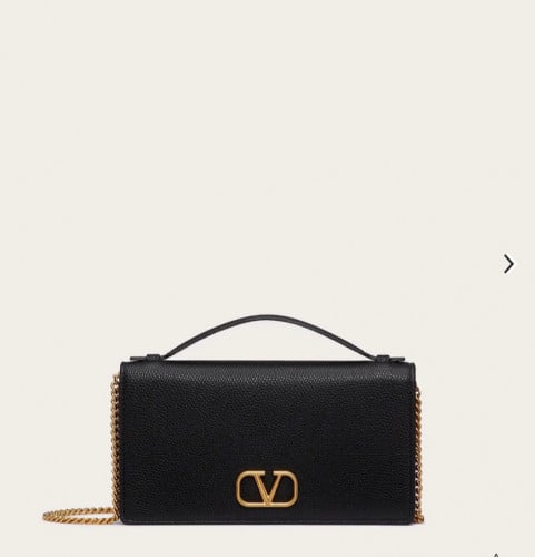 فالنتينو | VLOGO SIGNATURE CHAIN ​​WALLET IN GRAIN...