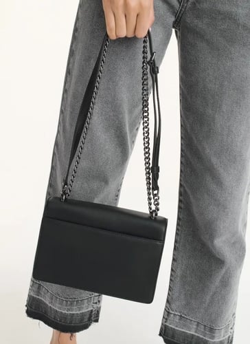 دكني | Millie Flap Leather Shoulder Crossbody