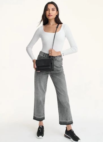 دكني | Millie Flap Leather Shoulder Crossbody