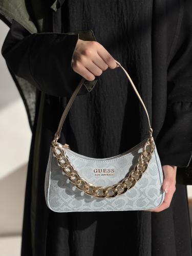 قيس | Rembert Denim Logo Mini Shoulder Bag