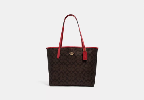 كوتش | City Tote Bag In Signature Canvas