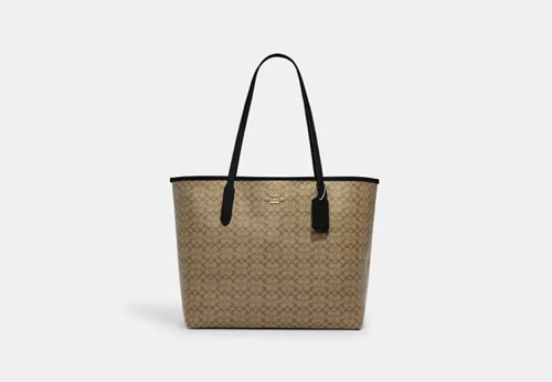 كوتش | City Tote Bag In Micro Signature Canvas
