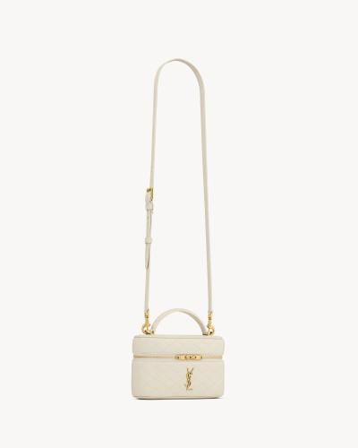 gaby vanity bag in lambskin BLANC VINTAGE