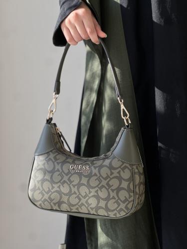 شنطة قيس | Berkton Logo Shoulder Crossbody GUESS B...