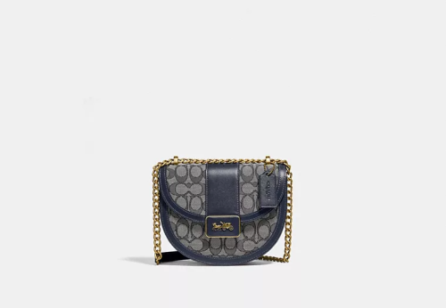 كوتش | Alie Saddle Bag In Signature Jacquard