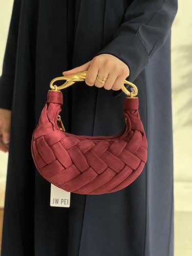 Orla Weave Handbag - Claret