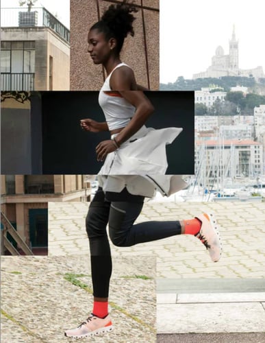 أون رننق نسائي 36-36.5 | Cloud X 3 Shift Rose/Sand