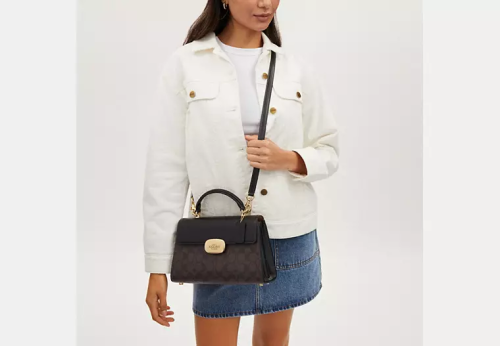 كوتش | Eliza Top Handle In Signature Canvas