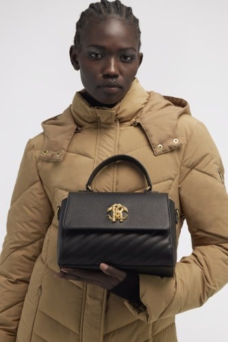 ريبرتو كفالي | Mirror Snake Shoulder Bag