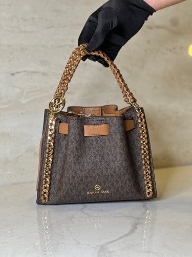 مايكل كورس | Mina Small Signature Logo Chain Cross...