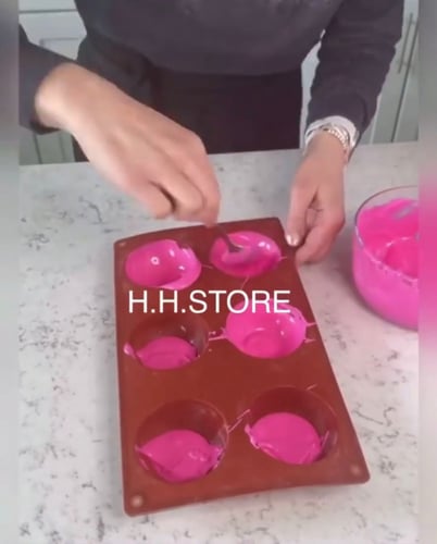 قالب 6انصاف كرة سيليكون