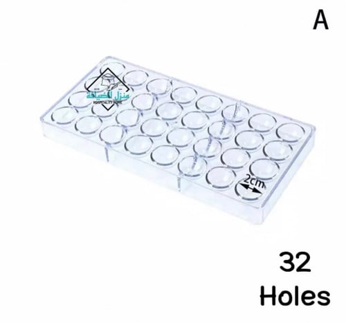 قالب شوكولاته اكريلك دوائر