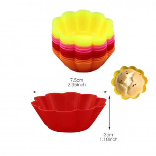 قوالب كبكيك سيليكون 6قوالب