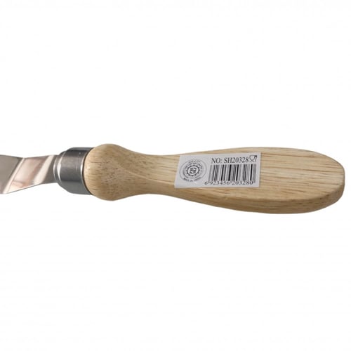 سباتولا ستيل بمقبض خشبي لتزيين الكيك