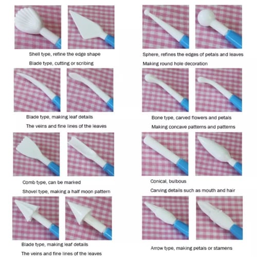 طقم تزيين كيك مكون من 8قطع -