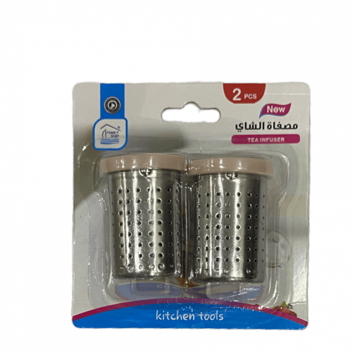 مصفاة شاي ستينلس ستيل - قطعتين