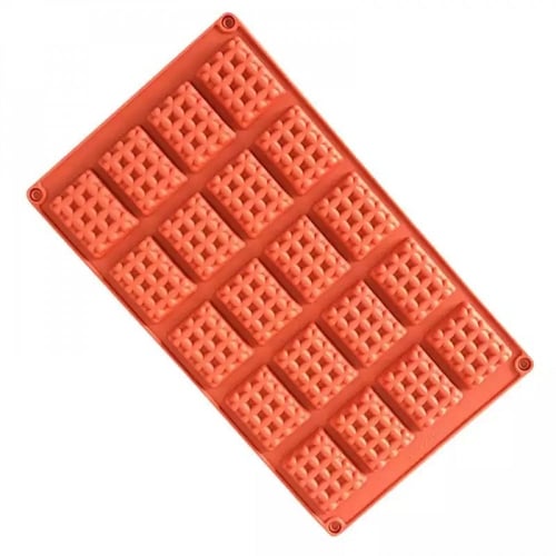 قالب سيليكون على شكل وافل مربعات