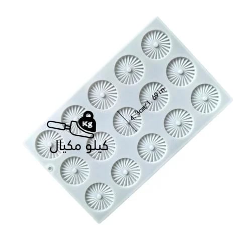 قالب شكولاته دائري بنقشة