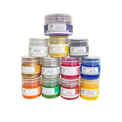 ألوان بودرة للشكولاته والحلويات و الكيك