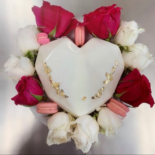 قالب القلب الألماسي المضلع