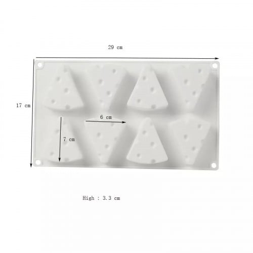 قالب سيليكون على شكل جبنة