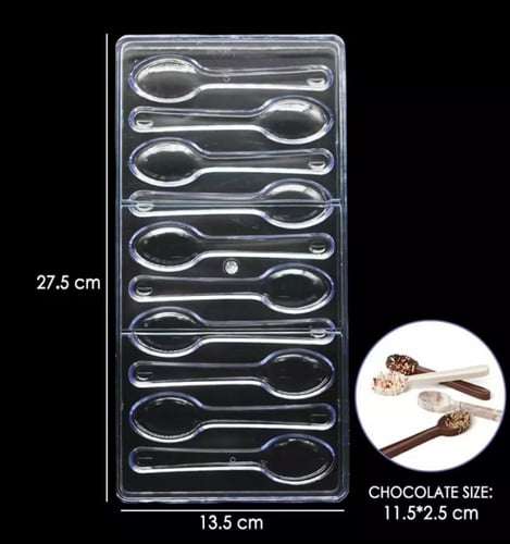 قالب شوكولاته اكريلك ملاعق