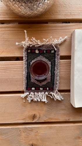 كوستر مزخرف صناعة يدويه .