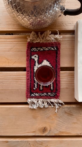 كوستر مزخرف صناعة يدويه .