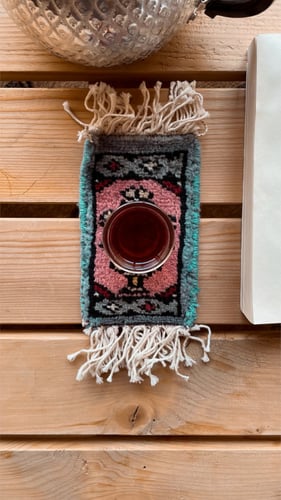 كوستر مزخرف صناعة يدويه .