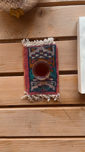 كوستر مزخرف صناعة يدويه .