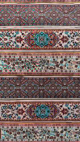 فاصل سجادة بتطريز فارسي