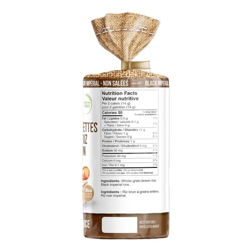 رايس أب | كيك حبوب الأرز غير مملح مع الأرز الأسود...