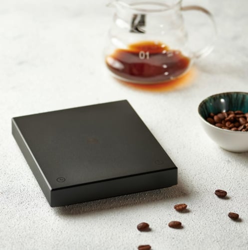 ميزان قهوة إلكتروني يو بي اس | لون أسود | حجم صغير