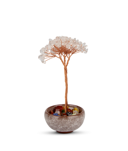 ديكور شجرة زينة لركن القهوة أبيض