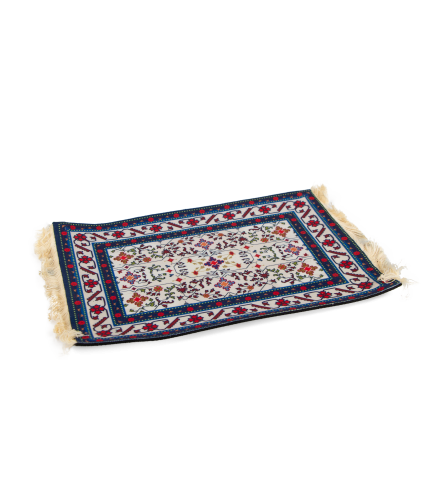 قاعدة سجادة باللون الازرق