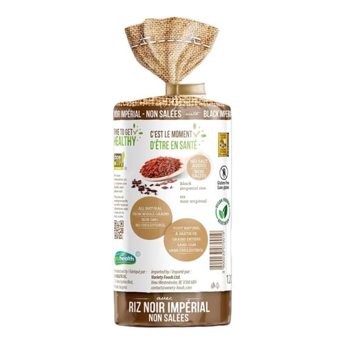 رايس أب | كيك حبوب الأرز غير مملح مع الأرز الأسود...