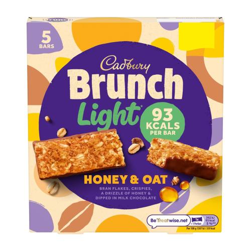 كادبوري | برانش لايت بالعسل والشوفان مغطاة بشوكولا...