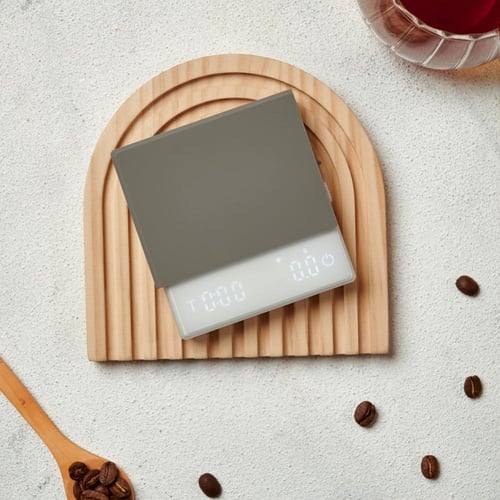 ميزان قهوة إلكتروني | لون أبيض | حجم وسط