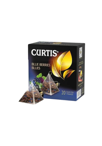 كورتيس | شاي اسود بنكهة التوت الازرق هرمي