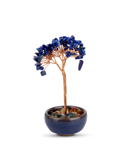 ديكور شجرة زينة لركن القهوة أزرق فاتح