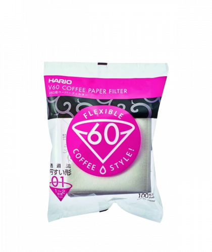 هاريو | فلاتر V60 قهوة مختصة مقاس 01 بيضاء