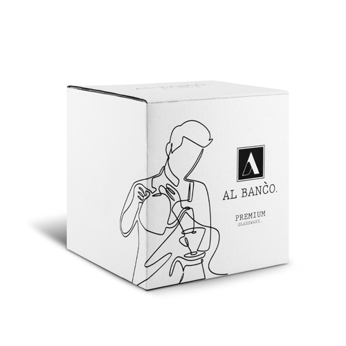 البانكو | إناء تقديم زجاجي متعرج | 600 مل