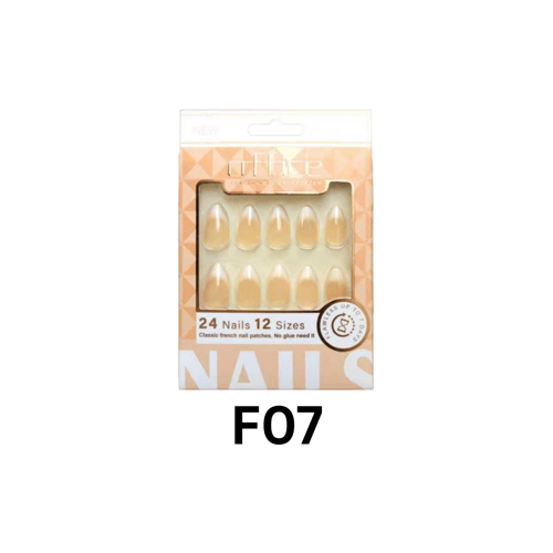 أظافر جل جاهزة فرنش لا تحتاج الى غراء